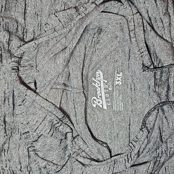 3XL Charcoal Sleeveless Hoodie with Drawstring - Picture 8 of 8